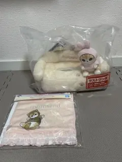 一番くじ モフサンド ラストワン賞ティッシュケース＆G賞ハンドタオルセット