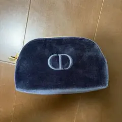 Dior ベロア ポーチ ネイビー CDロゴのサムネイル