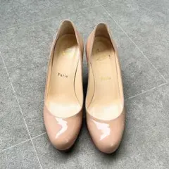 *【美品】クリスチャンルブタン　ベージュ　パンプス　36.5*のサムネイル