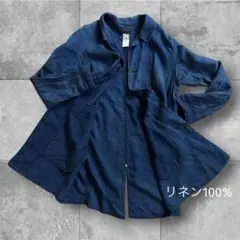 CORONA Linen Coat Jacket Indigo Japan Lのサムネイル