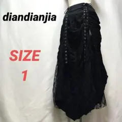 diandianjia　ロングスカート　レース　黒　ロック　地雷　Archiveのサムネイル