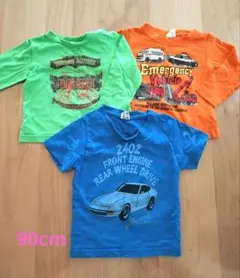ロンT✕2 Tシャツ✕1 車柄　3枚セット