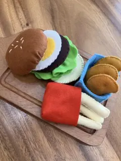 フェルトおままごと ハンバーガーセット