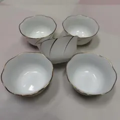 小鉢５セット 金彩 陶器 和食器 HOYA K267151のサムネイル