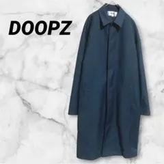 【DOOPZ】ドープス ステンカラーロングコート M マリンネイビー ポケット