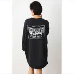 RODEO CROWNS ナイロンポケット アップリケ スウェット ワンピース