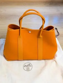 エルメス：ガーデンパーティ36cm ルージュアッシュ トワルオフィシエ 