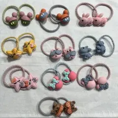シリコン製ヘアゴム 20個セット