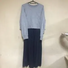 ゆったり　ロングワンピース