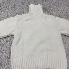 アイボリー タートルネックニット 長袖