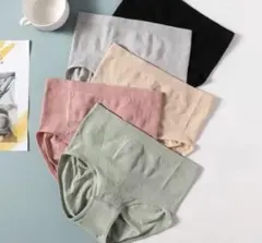 新品レディース美形ショーツ深ばきハイウエストお腹まで包む4枚セット