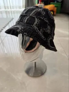 STUSSY フェードブラックデニム バケットハット ステューシー OLD