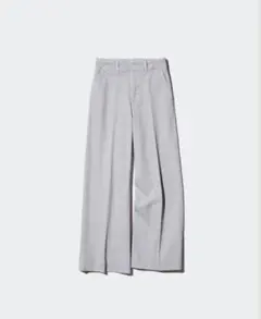 UNIQLO ワイドトラウザージーンズ　 Lサイズ グレー