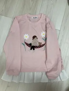 【未着用】familiar 長袖シャツ　ピンク　サイズ120