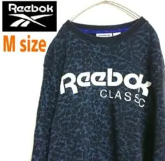 Reebok リーボック アート模様 ビッグロゴ スウェット トレーナー