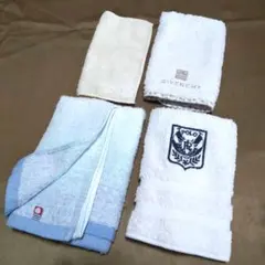 【未使用】ハンカチタオル4点　ポロラルフローレン、ジバンシー、今治タオル他