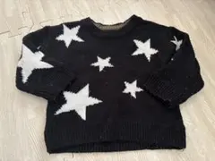 星柄　セーター　ニット