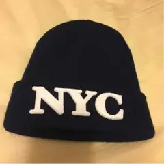 NYC ✩ ニット帽 ネイビー