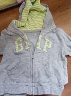 GAP フード付きパーカー 12-18M グレー