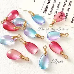 サンキャッチャー しずくパーツ 12個 No.401