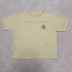 niko and… ニコアンド 半袖Tシャツ M イエロー ロゴTシャツ
