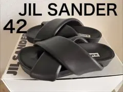 未使用！JIL SANDER サンダル ブラック 42 ジルサンダーのサムネイル