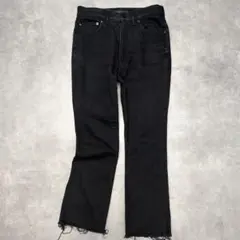 美品 MADISONBLUE マディソンブルー ヘムカット フレア デニムパンツ