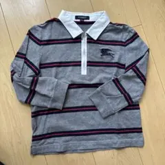BURBERRY 長袖ポロシャツ 120A グレー