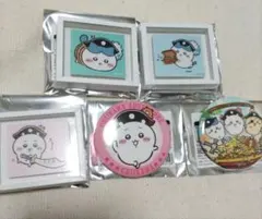 ちいかわアドベンチャー　缶バッジ　フレームマグネット　5個
