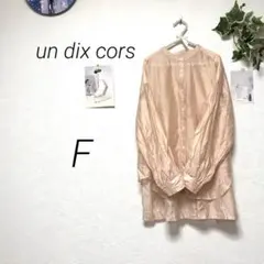 11209 un dix cors シアーシャツ ブラウス F 無地 ゆったり