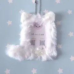 ネコちゃん ふわふわ 白 トレカケース 2