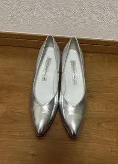 銀座ワシントン　シルバーパンプス　25.5cmのサムネイル