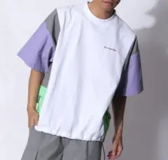 VISION STREET WEAR ワンポイントロゴ サイド切替 半袖Tシャツ