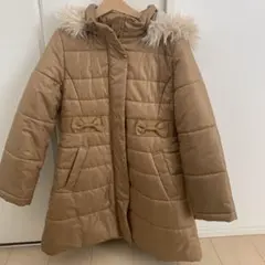 familiar フード付き中綿コート 140