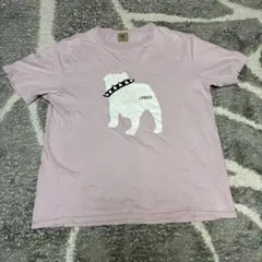 J.PRESS ブルドッグプリント Tシャツ XL ライトパープルのサムネイル