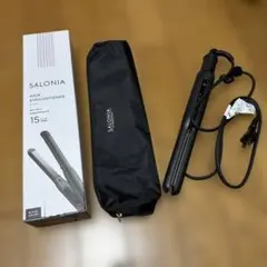 SALONIA ヘアストレートナー ブラック 15mm