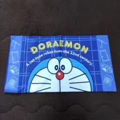ドラえもん 枕カバー ブルー チェック柄