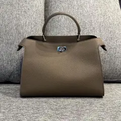 りんさん専用⭐︎ ミチノパリ　ルテススモール　チャコールグレー　本物格安 訳あり ハンドバッグ - ルテス スモール チャコールグレー