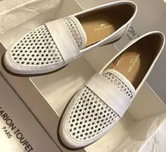 新品✨35サイズ MARION TOUFET メッシュ ローファー ホワイト 白のサムネイル
