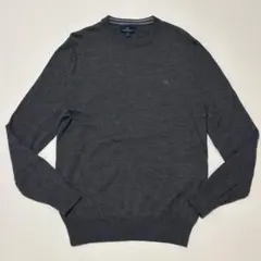 Brooks Brothers クルーネック ニット メリノウール グレー S