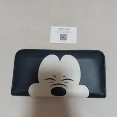 COACH ディズニーコラボ ラウンドファスナー長財布のサムネイル