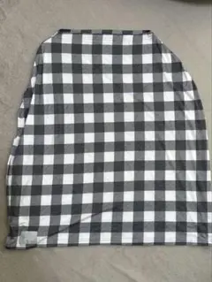 Copper Pearl 授乳ケープ チェック柄 ブラック　ホワイト