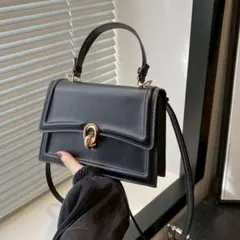 ハンドバッグ ショルダーバッグ 黒 2way 卒業式　入学式 カバン 高見え