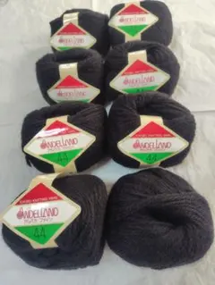 東洋紡 knitting Yarn アルパカファイン 44 黒 8玉