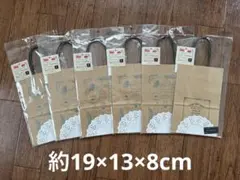 DAISO クラフト手提げ袋セット Sサイズ 6枚のサムネイル