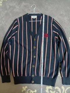 ジャックバニー　 ネイビー ストライプ カーディガン サイズ5