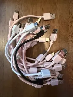 タイプC. USB充電ケーブルセット ピンク・ホワイト・ブラック その2