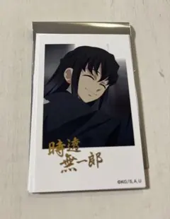 鬼滅の刃　柱カフェ　時透無一郎　チェキ風ブロマイド　箔押し　レア