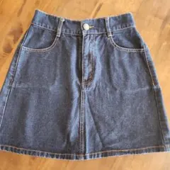 INGNIデニムミニスカート Fサイズブルー無地オールシーズン
