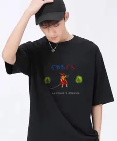 新品　ぐれたぐら Tシャツ　おもしろTシャツ　ブラック　可愛い　L